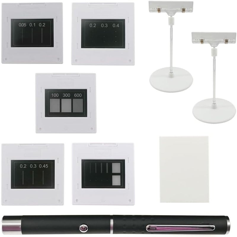 Laserlands Young's Double-Slit Experiment Single Slit Double Slits Interference Diffraction Grating Sheet Optical Physical Experiment Kit Optics Elements - Image 1